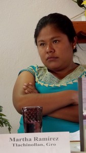 Martha Ramírez Galeana, integrante del Centro de Derechos Humanos de la Montaña Tlachinolan © SIPAZ