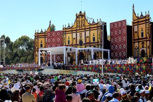 Papstbesuch in San Cristóbal de Las Casas, Chiapas. Februar 2016. © Alejandra Carrillo Orano