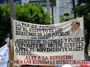 Peregrinación del Pueblo Creyente en solidaridad al magisterio en Tuxtla Gutiérrez © SIPAZ