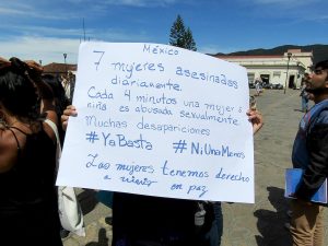 México, 7 mujeres asesinadas diariamente #Ni una Menos © SIPAZ 