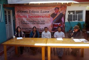 Conférence de presse à cinq ans de déplacement forcé de familles de Banavil, municipalité de Tenejapa © SIPAZ