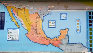 Mapa de la 72 Hogar Refugio Para Personas Migrantes en Tenosique, Tabasco © SIPAZ