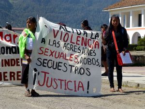 Mobilisierung von Frauen in Chiapas © SIPAZ Archiv 