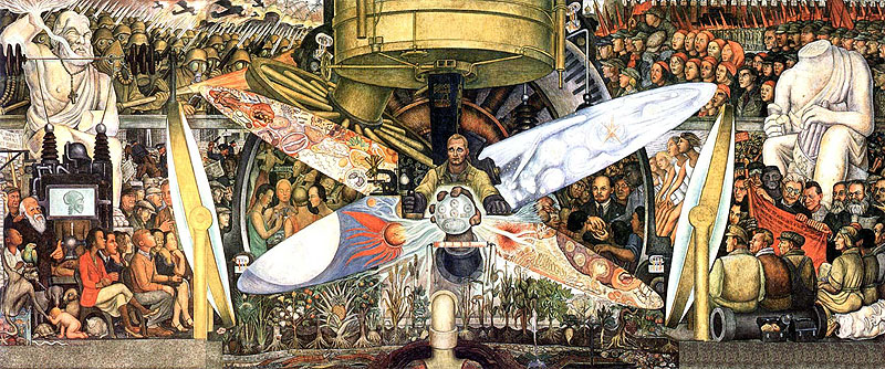 "Hombre en la encrucijada", mural de Diego Rivera