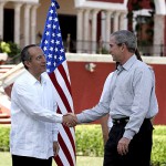 Presidentes Bush (EEUU) y Calderón (México) © US State Department