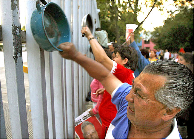 Ciudadanos mexicanos protestan contra los altos precios del maíz