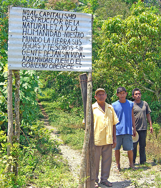 Resistencia frente a proyectos eco-turísticos (Jolaco, Zona Norte) © SIPAZ