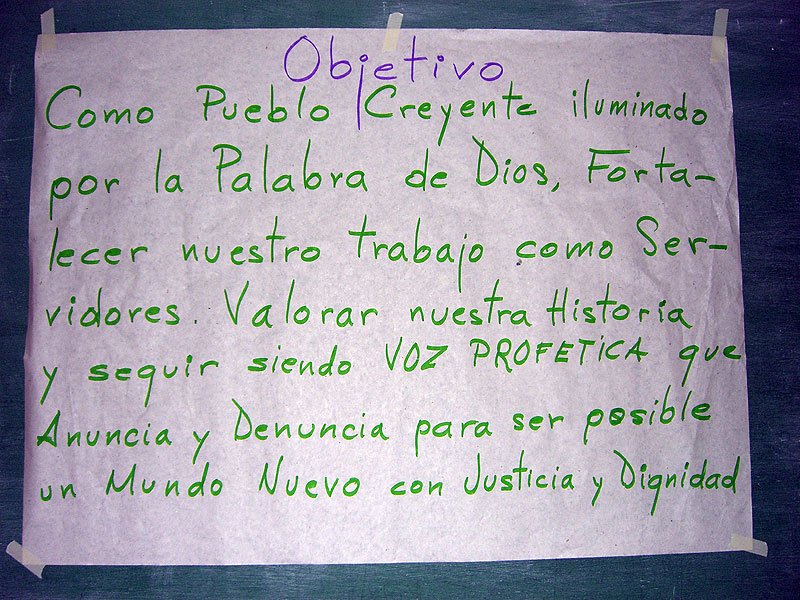 Objetivo de la Asamblea del Pueblo Creyente © SIPAZ