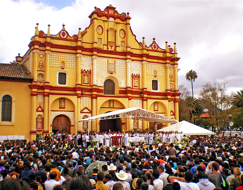 Beerdigung von Don Samuel Ruiz García, Platz des Friedens, San Cristóbal de Las Casas, 26. Januar 2011 © SIPAZ