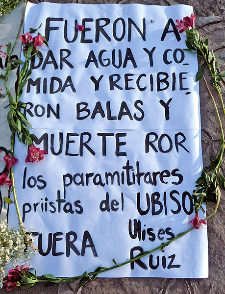Evento contra la impunidad en San Cristóbal de Las Casas, Chiapas por la muerte de Bety Cariño y Jyri Jaakkola en 2010 © SIPAZ