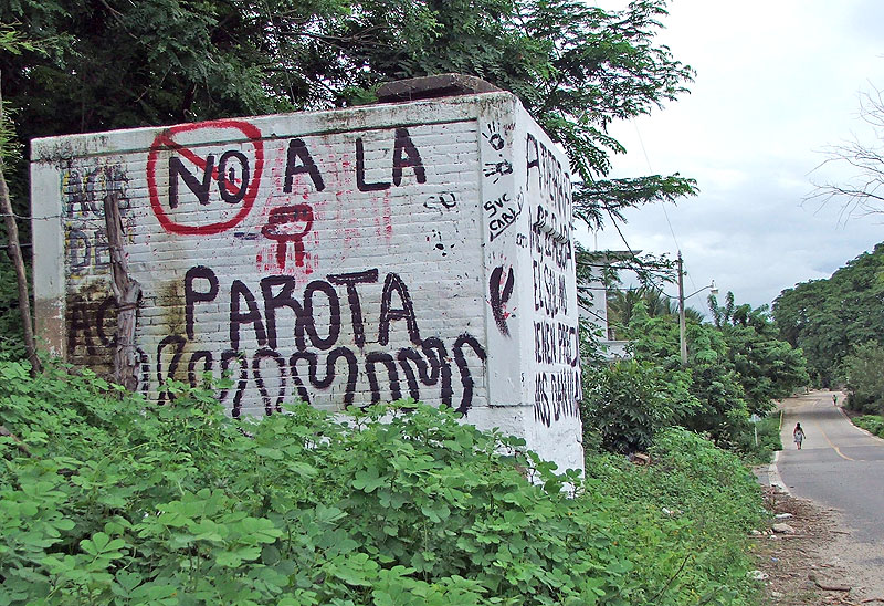 Protesta contra La Parota © SIPAZ
