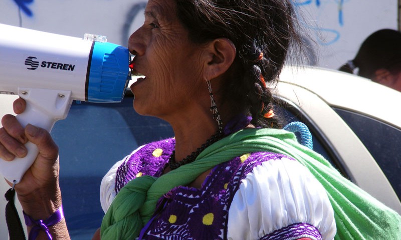 March of Women on 25 November 2011 © SIPAZ