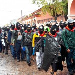 Marcha del EZLN en San Cristóbal de las Casas, Chiapas, el 12 de enero de 2013 © SIPAZ