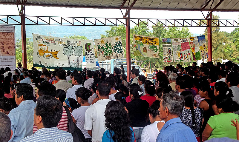 Foro “Por la Defensa de Nuestra Madre Tierra y Territorio, Sí a la Vida, No a la Minera Depredadora” Chicomuselo, Chiapas, 15 de septiembre de 2012 © SIPAZ