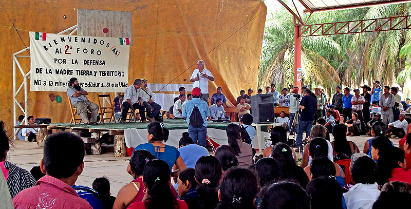 Foro “Por la Defensa de Nuestra Madre Tierra y Territorio, Sí a la Vida, No a la Minera Depredadora” Chicomuselo, Chiapas, 15 de septiembre de 2012 © SIPAZ