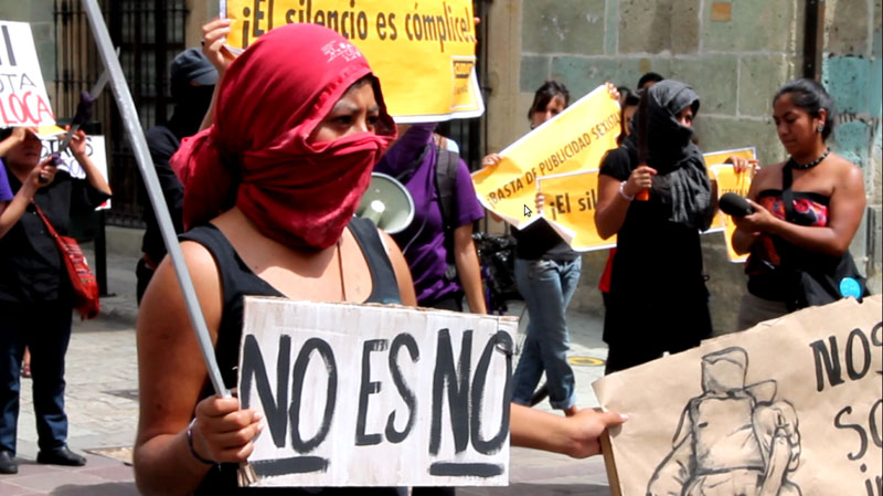 Demonstration von Frauen in Oaxaca, 13. Oktober © Subversiones