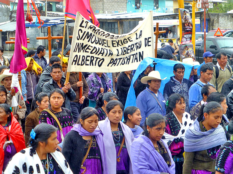 Pilgermarsch des Pueblo Creyente für die Freilassung von Alberto Patishtán, San Cristóbal de las Casas, 12. September © SIPAZ