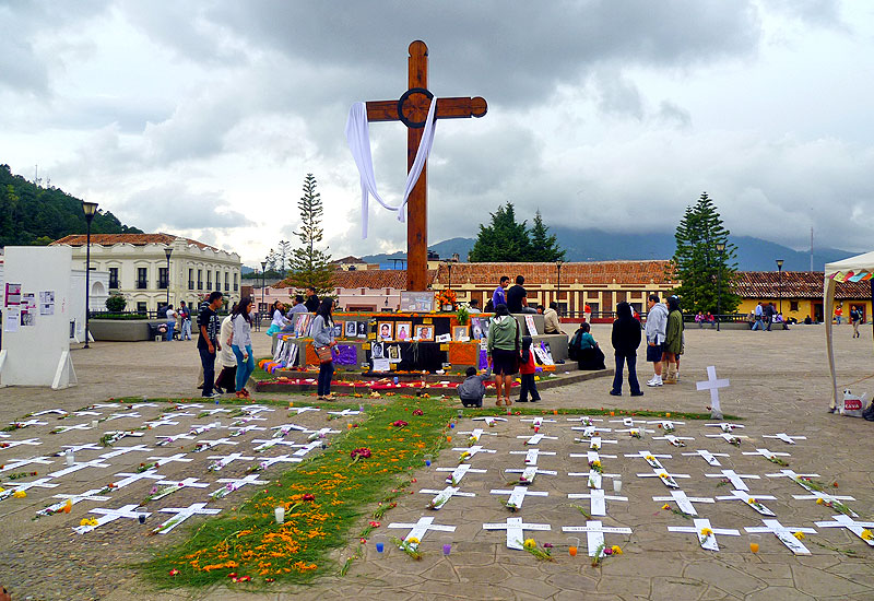 Commémoration de femmes assassinées au Chiapas, 1 et 2 Novembre, San Cristobal de Las Casas  © SIPAZ