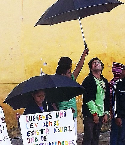 Manifestación en contra de la nueva Ley General de Derechos de la Infancia, San Cristóbal de Las Casas, 24 de septiembre de 2014 © SIPAZ