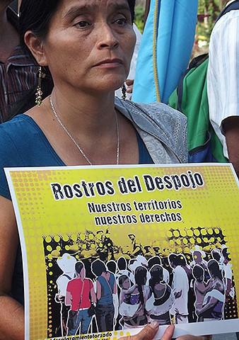 Lanzamiento de la Campaña “Rostros del despojo”, Palenque, noviembre de 2014 © SIPAZ