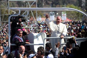 Papstbesuch in San Cristóbal de Las Casas, Chiapas. Februar 2016. © Alejandra Carrillo Orano