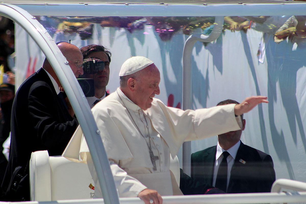 Papstbesuch in San Cristóbal de Las Casas, Chiapas. Februar 2016. © Alejandra Carrillo Orano