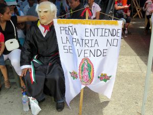 Pilgermarsch des Pueblo Creyente in Solidarität mit der Lehrerbewegungin Tuxtla Gutiérrez. © SIPAZ