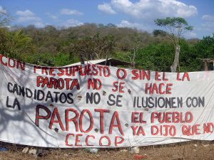 “La Parota” wird nicht durchgeführt. Die Gemeinde hat nein gesagt © SIPAZ
