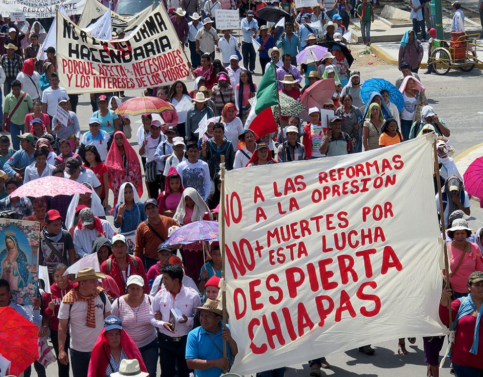 Peregrinación del Pueblo Creyente de la diócesis de San Cristóbal de Las Casas, Tuxtla Gutiérrez, Chiapas, julio de 2016 © SIPAZ