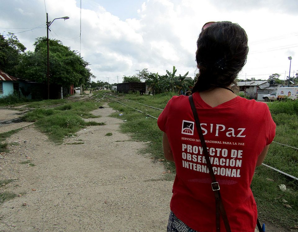 Le SIPAZ accompagnant la MODH à Tenosique, Tabasco © SIPAZ