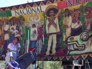 Réunion des peuples autochtones d'Amérique, dans la communauté de Vicam, Sonora, octobre 2007 © SIPAZ