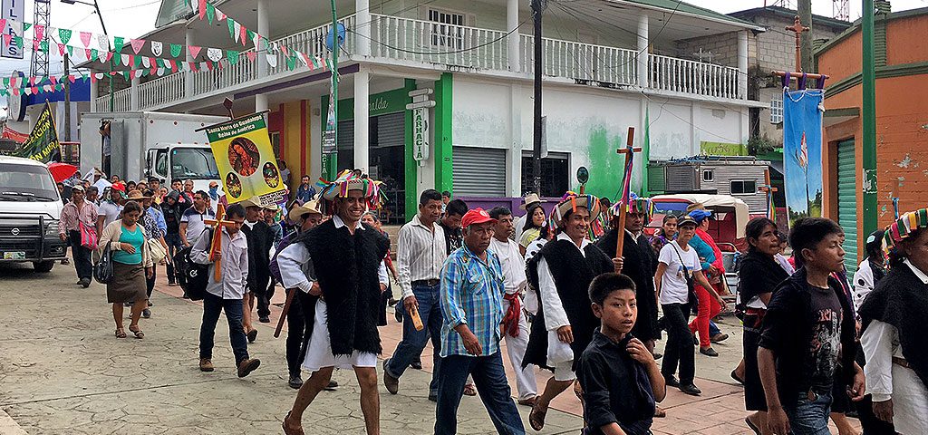 “Movimiento contra la explotación minera y el despojo de la tierra”, Chicomuselo, octubre de 2017 © SIPAZ