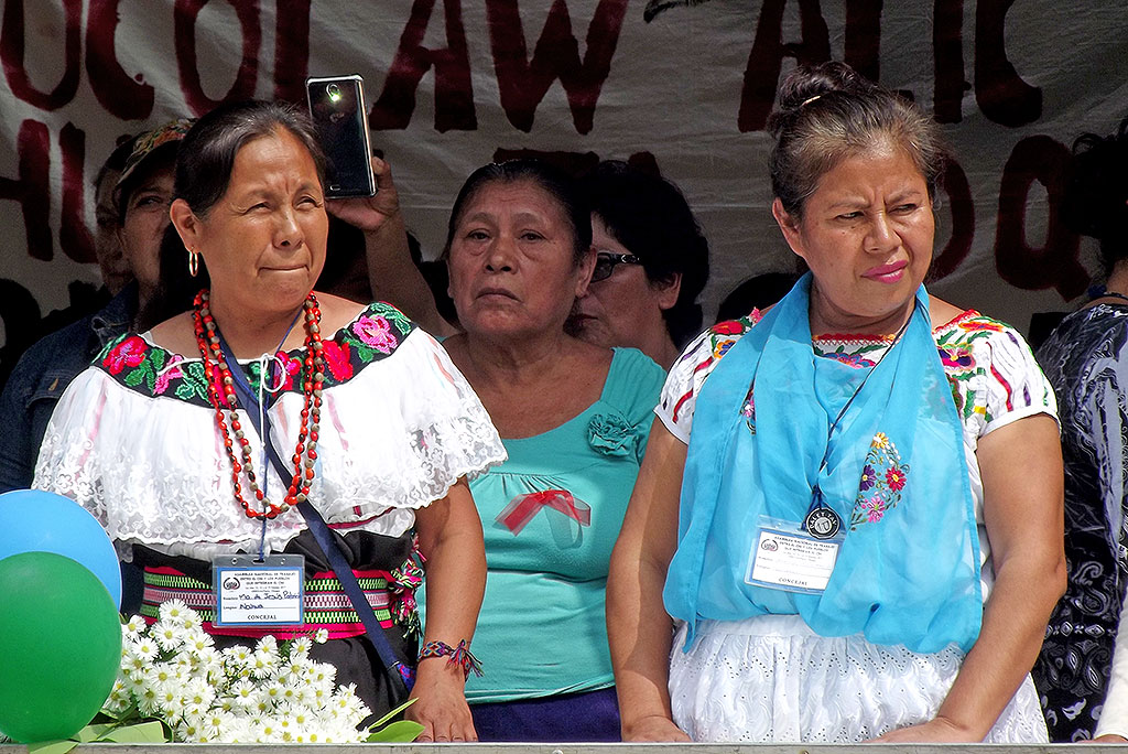 Gira de Marichuy y del CIG en Chiapas, Palenque, octubre de 2017 © SIPAZ