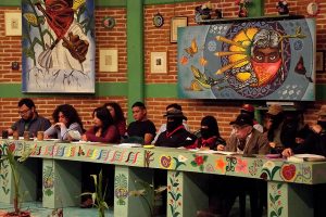 Conversatorio “Miradas, escuchas, palabras: ¿prohibido pensar?, convocado por el Ejército Zapatista de Liberación Nacional (EZLN) en Chiapas, mayo de 2018 © SIPAZ