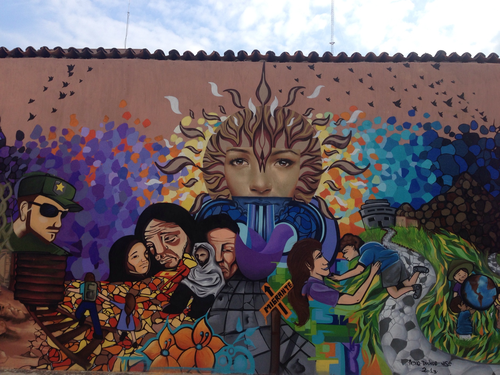 Mural at the Fray Matias de Cordoba Human Rights Center, Tapachula © WOLA