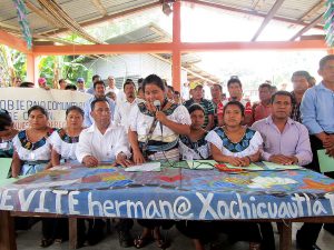 Celebration in which the community positions of the men and women who will make up the Councils of the Community Government formed for the municipality of Chilon were "sown", Bachajon, may 2018 © SIPAZ