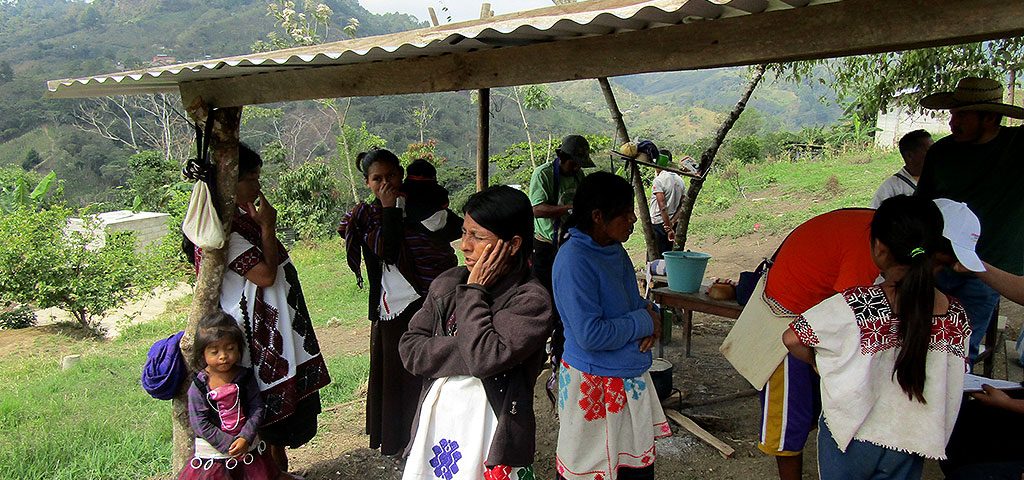 Lager von Vertriebenen in Ch'enmut, Gemeinde Chalchihuitán, Chiapas © SIPAZ