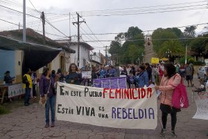 Manifestation against growing violence against women in San Cristóbal de Las Casas, May 2018 © SIPAZ 2018