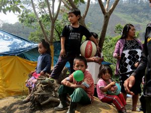 campamento de desplazados en Jolcantetic, municipio de Chalchihuitán, Chiapas © SIPAZ