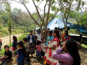 Lager von Vertriebenen in Jolcantetic, Gemeinde Chalchihuitán, Chiapas © SIPAZ
