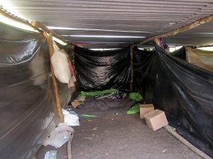Lager von Vertriebenen in Jolcantetic, Gemeinde Chalchihuitán, Chiapas © SIPAZ
