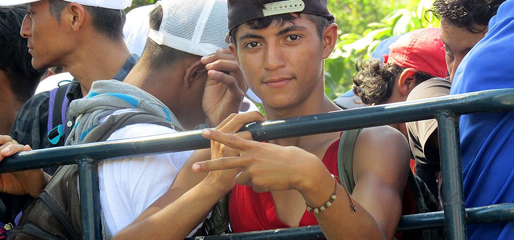 Exodus der Migraten, Küste von Chiapas, Oktober 2018 © SIPAZ