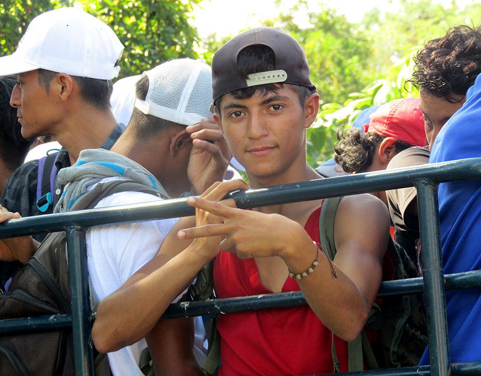 Exodus der Migraten, Küste von Chiapas, Oktober 2018 © SIPAZ