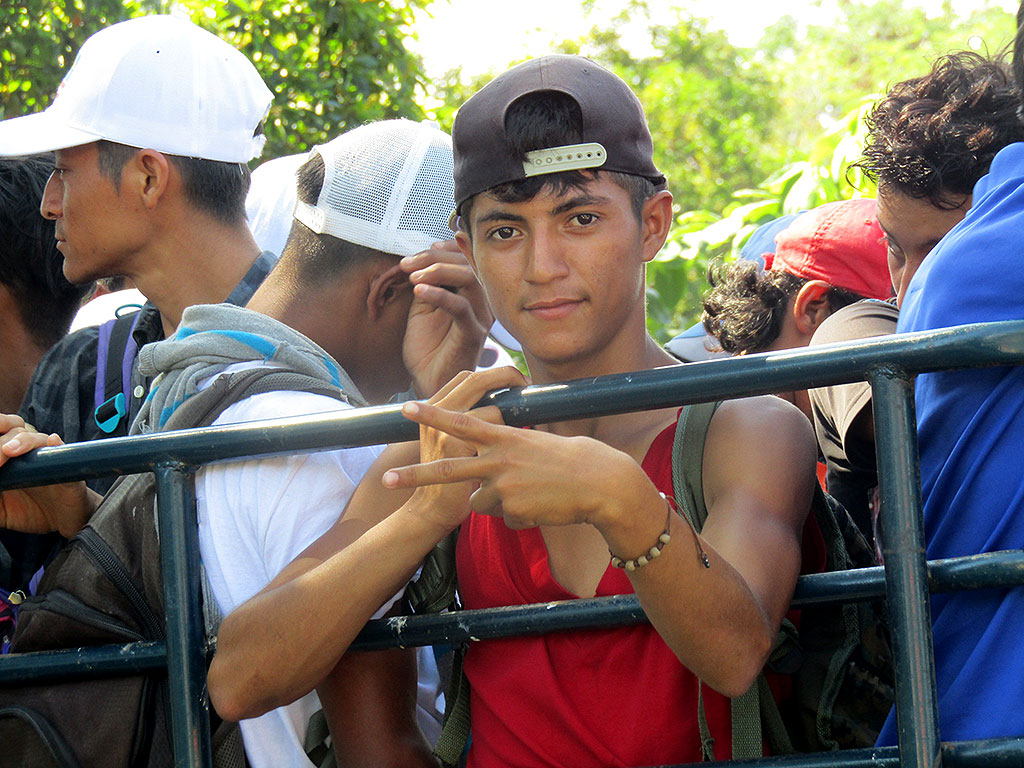 Exodus der Migraten, Küste von Chiapas, Oktober 2018 © SIPAZ