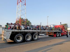 Exodus der Migraten, Küste von Chiapas, Oktober 2018 © SIPAZ