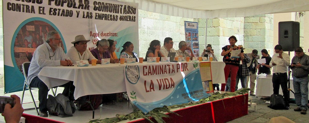 Juicio Popular Comunitario  contra el Estado y las Empresas Mineras en Oaxaca © SIPAZ