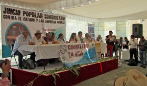 Juicio Popular Comunitario  contra el Estado y las Empresas Mineras en Oaxaca © SIPAZ