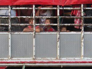 Enfants participant à une Caravane Migrante, novembre 2018 © SIPAZ