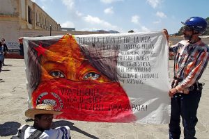 Manifestación del Congreso Nacional Indígena en San Cristóbal de Las Casas, Chiapas, abril de 2019 © SIPAZ