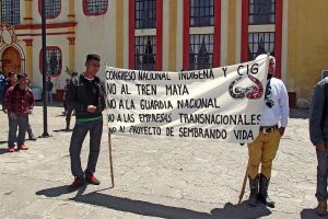 Manifestación del Congreso Nacional Indígena en San Cristóbal de Las Casas, Chiapas, abril de 2019 © SIPAZ